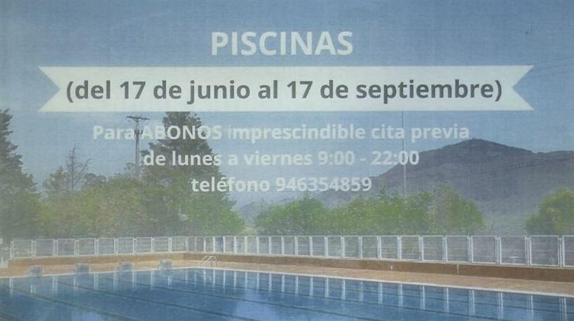 Ortuella abrirá sus piscinas el 17 de junio