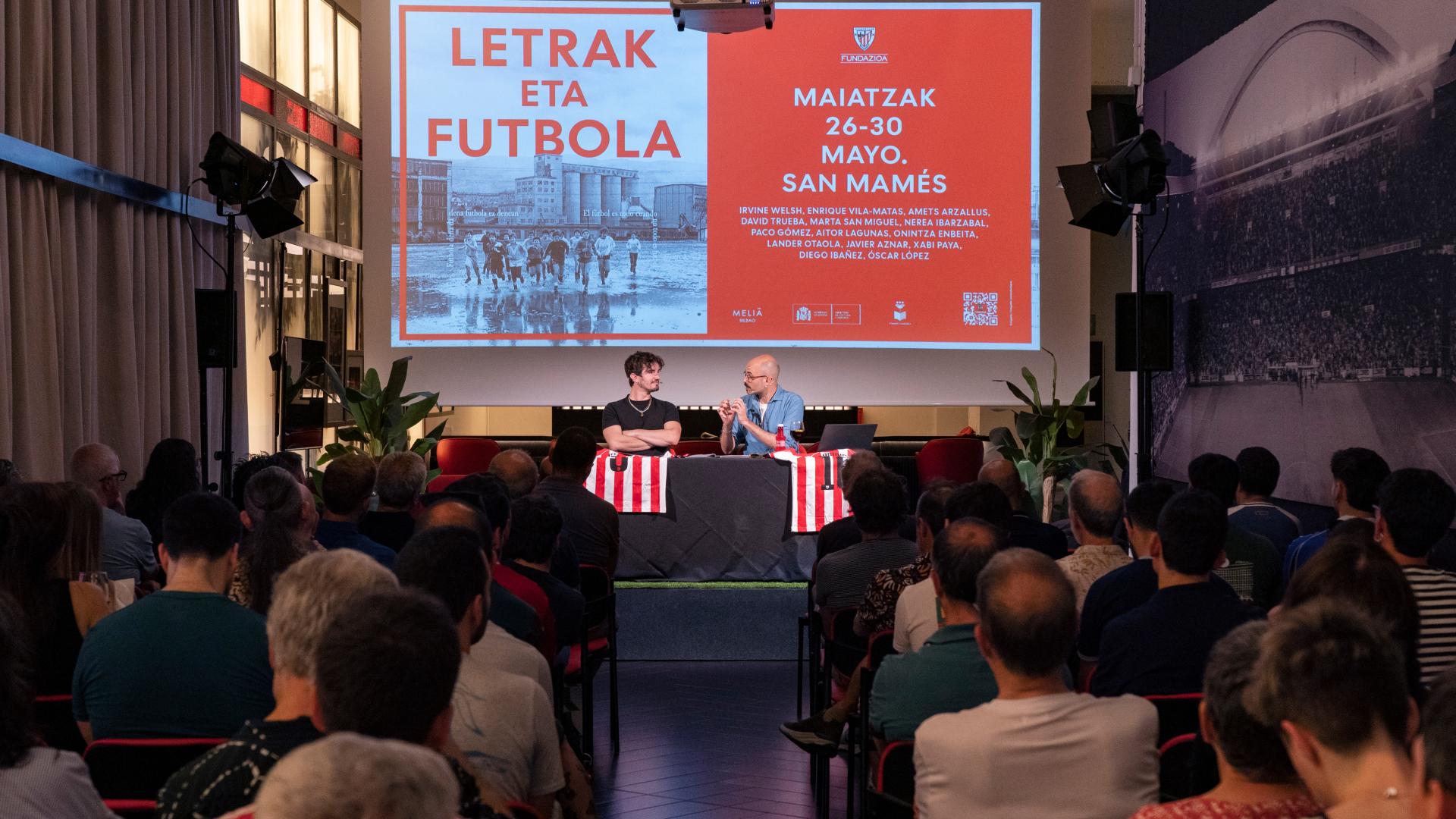 Lander Otaola y Aitor Lagunas en 'Letras y fúbtol'