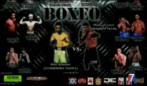 Fatxi y Txerra presentadores de URBAN K.O junto a Jose Mª Liendo presentan "Campeonato de Boxeo"