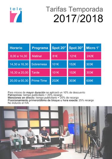 tarifas tele7 2014